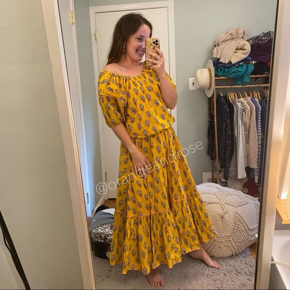 RHODE Yellow Frida Maxi Dress XS - Picture 11 of 16